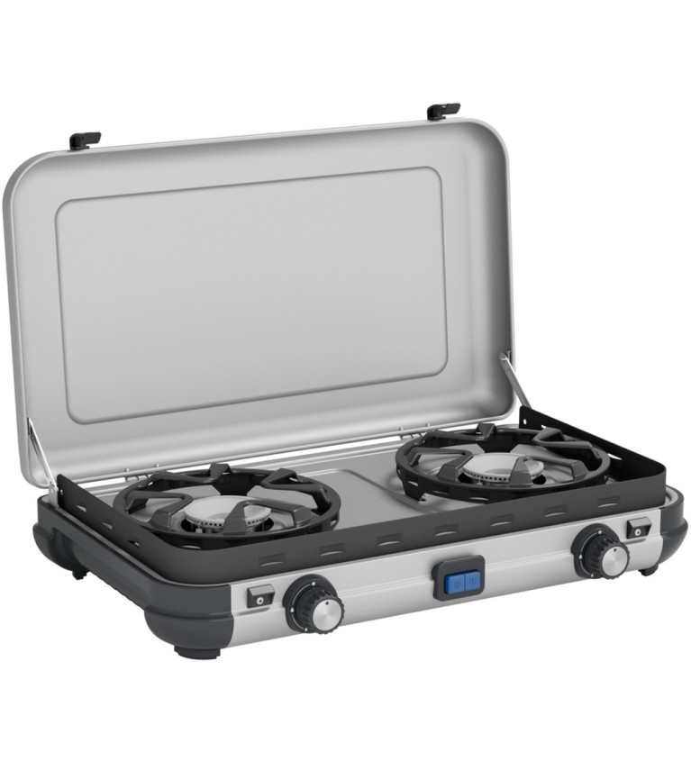 Campingaz Camping Kitchen 2 Maxi CV, gas cooker (grey, 2 hobs 2x 1.8 kW, for CV470 Plus)