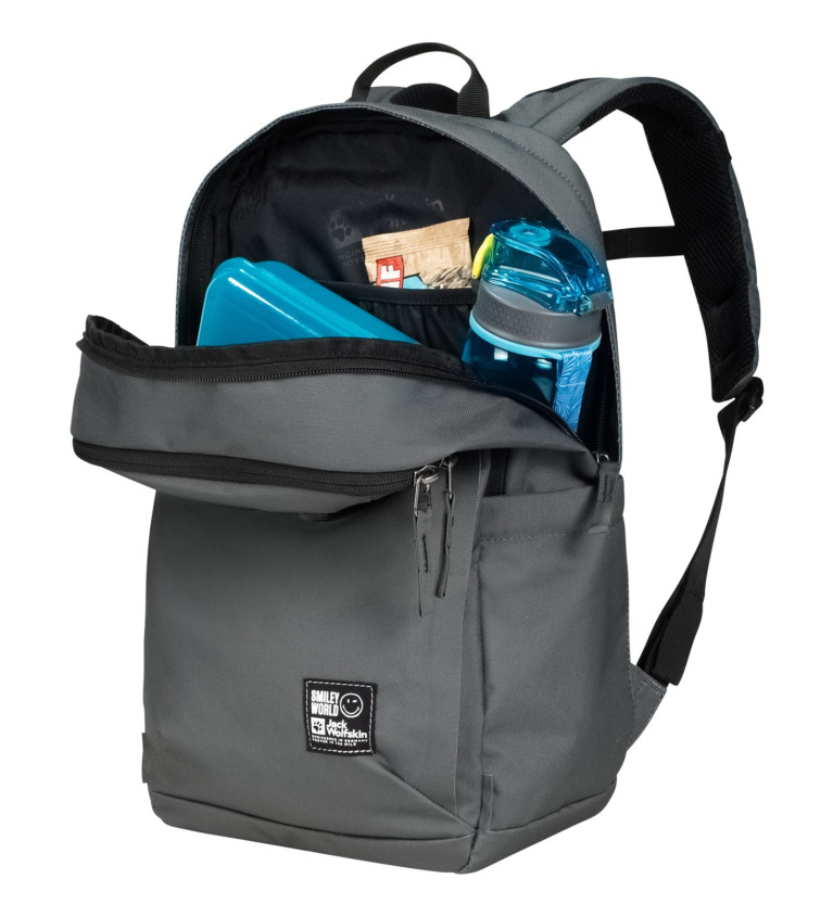 Jack Wolfskin SMILEYWORLD BACKPACK, green-grey backpack, 22 liters