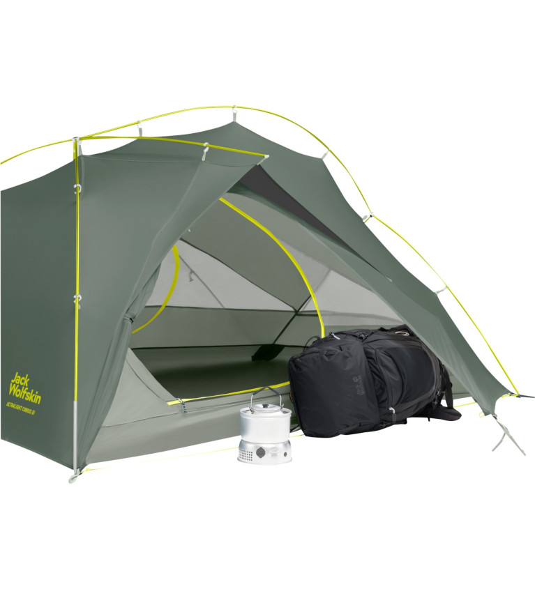 Jack Wolfskin dome tent STRATOS LITE III green, 2024 model
