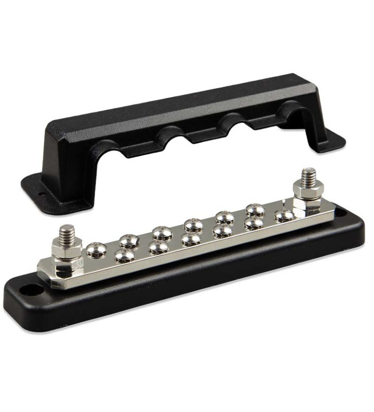 Busbar 250A 2P with 12 screws +cover