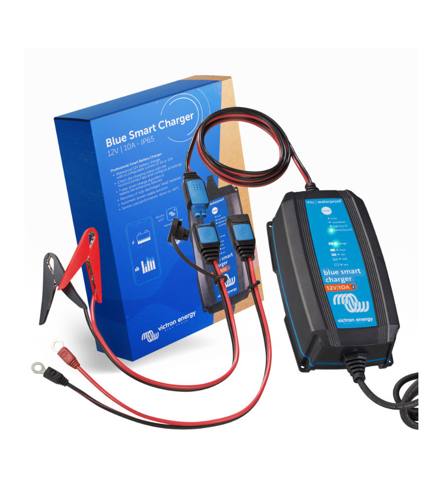 Blue Smart IP65 Charger 12/10 + DC connector