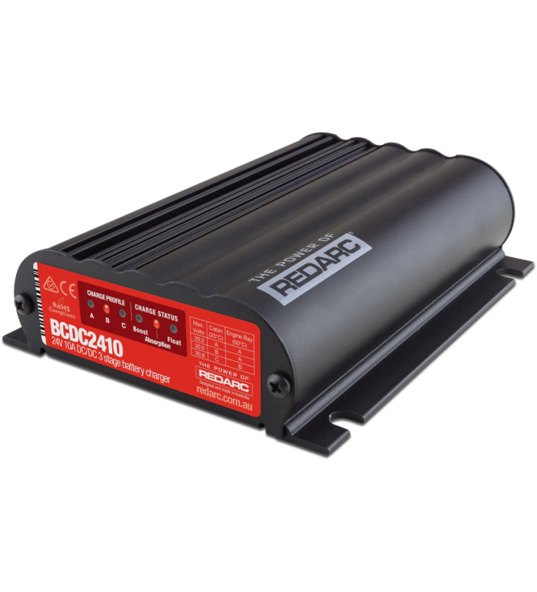 REDARC 24V 10A (Current Input Limited) DC-DC 3 Stage Battery Charge...