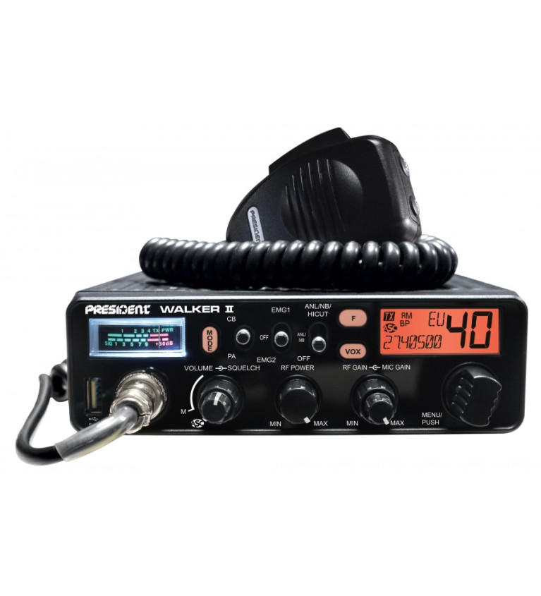 RADIO CB "PRESIDENT" WALKER II ASC AM/FM | Sklep IronRat Outdoor