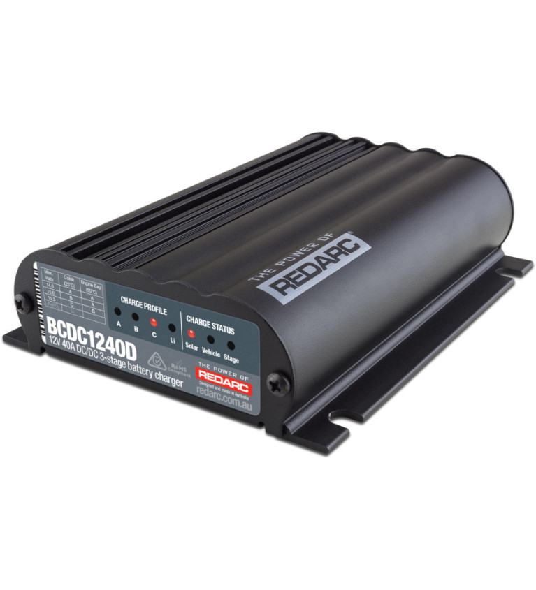 REDARC 12V 40A DC-DC 3 Stage Battery Charger (with MPPT Solar) | Sk...