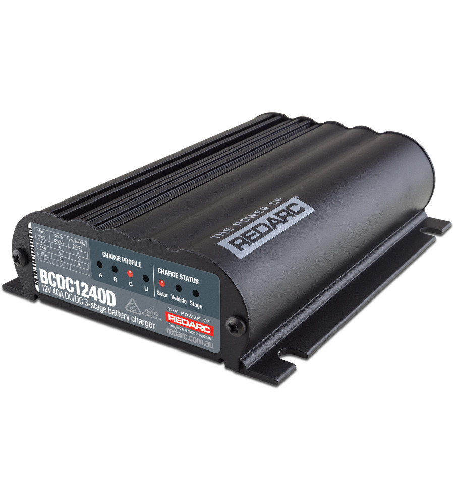 REDARC 12V 40A DC-DC 3 Stage Battery Charger (with MPPT Solar) | Sk...